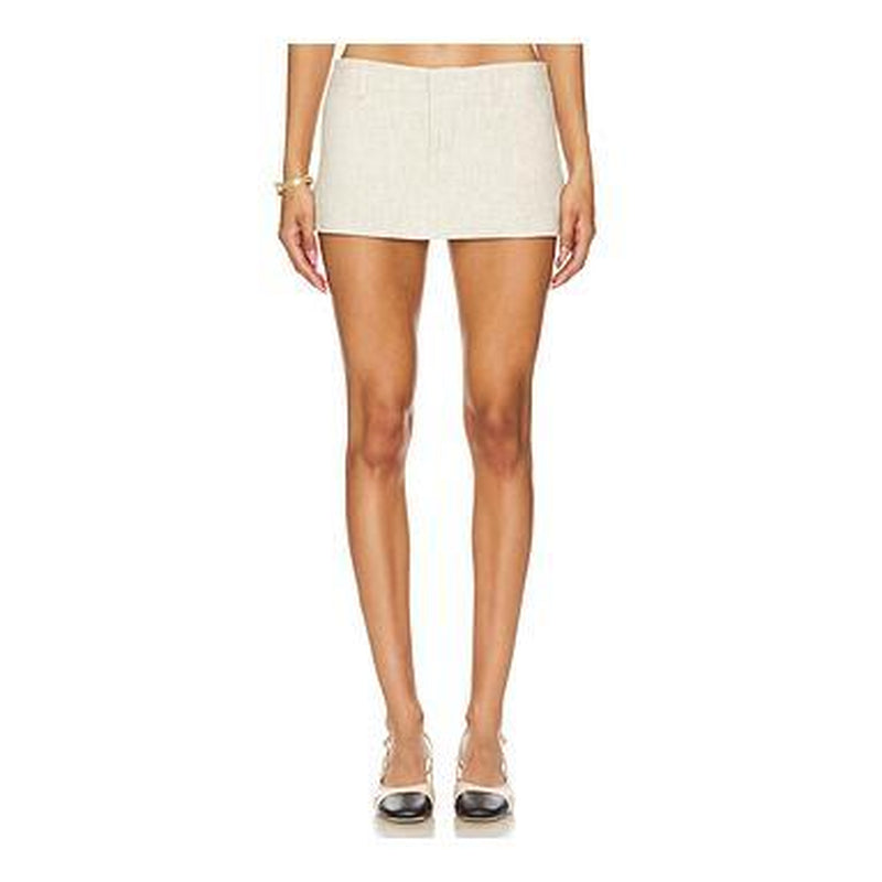 LIONESS Rhode Mini Skirt in Onyx Black