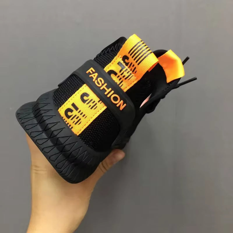 Fashion Men Sneakers Mesh Casual Shoes Lac-Up Men Shoes Lightweight Vulcanize Shoes Walking Sneakers Zapatillas Hombre