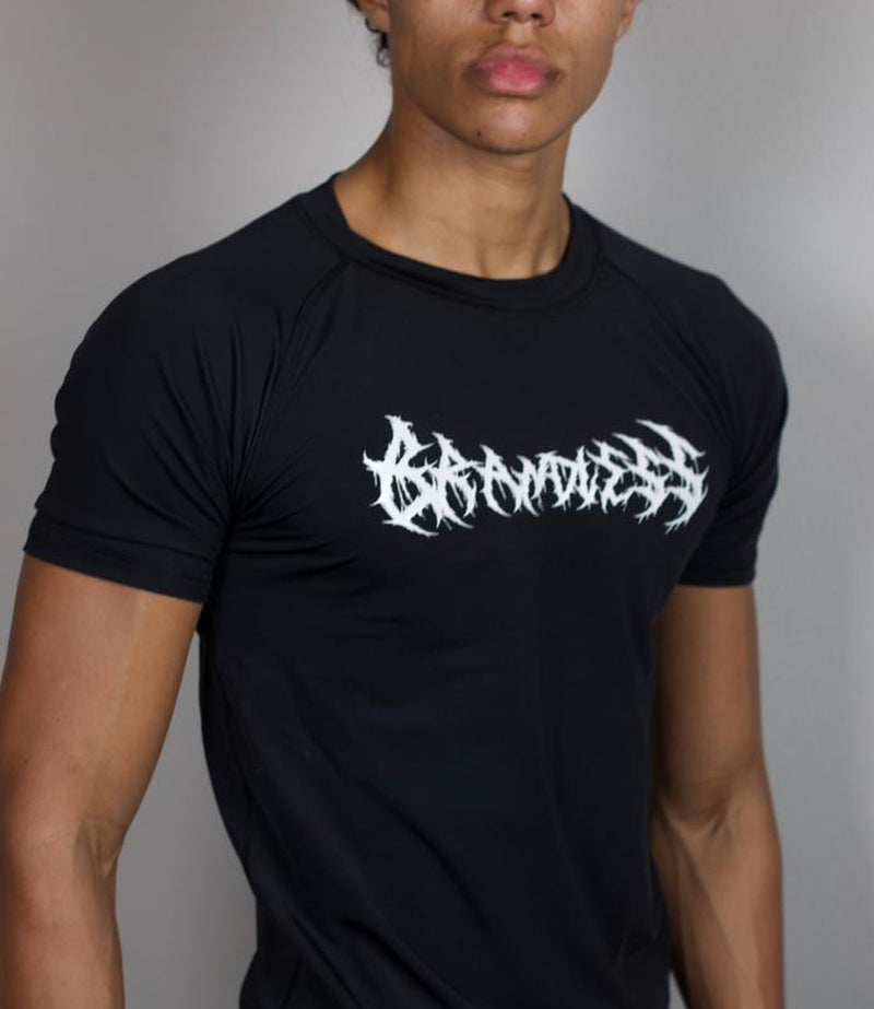 Brandless Quality Signature Compression Shirt Menswear Athletic Breathable Clothing Gym Gift