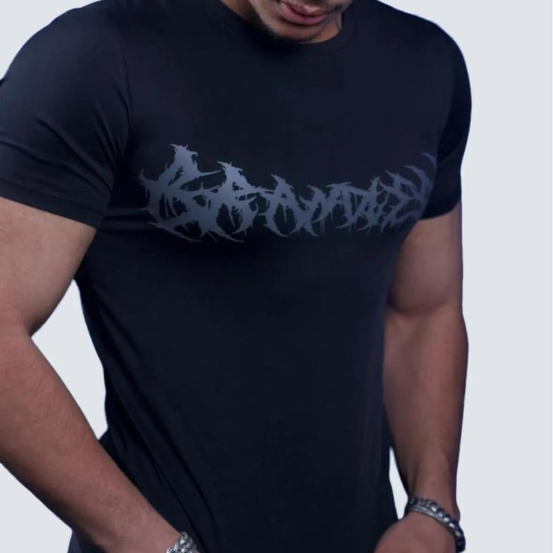Brandless Quality Signature Compression Shirt Menswear Athletic Breathable Clothing Gym Gift