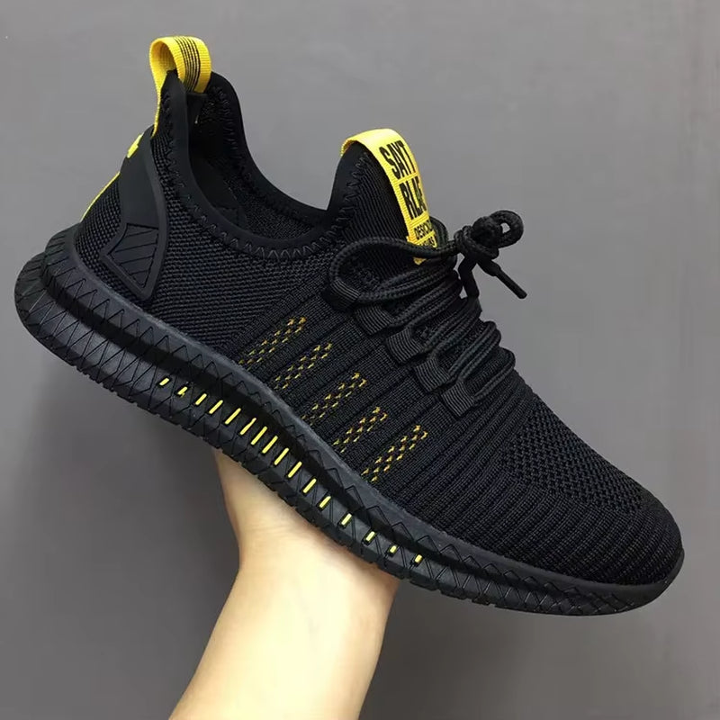 Fashion Men Sneakers Mesh Casual Shoes Lac-Up Men Shoes Lightweight Vulcanize Shoes Walking Sneakers Zapatillas Hombre