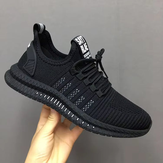 Fashion Men Sneakers Mesh Casual Shoes Lac-Up Men Shoes Lightweight Vulcanize Shoes Walking Sneakers Zapatillas Hombre
