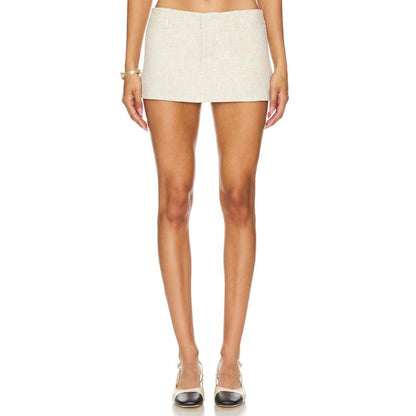 LIONESS Rhode Mini Skirt in Onyx Black